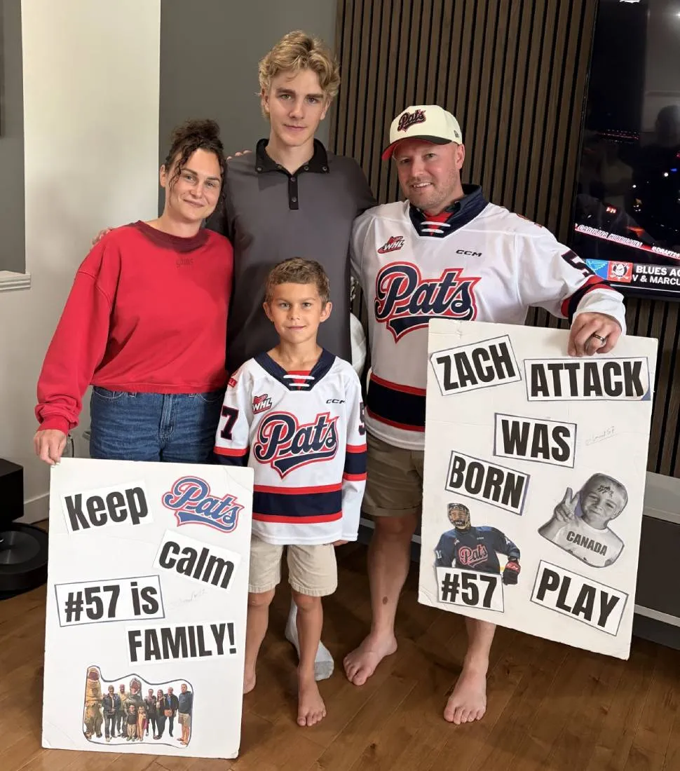 Fans with posters
